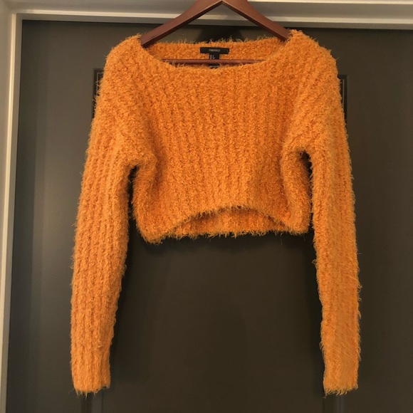 Forever 21 Sweaters - Forever 21 Crop Sweater Orange Womens Size S